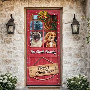 Custom Cute Photo Merry Woofmas Decoration Door Cover LM32 895679