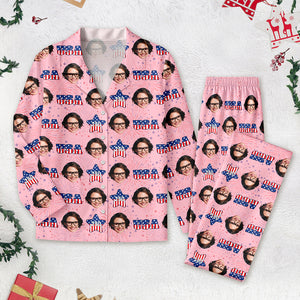 Custom Face Celebrate 250 Years America Anniversary 250th Independence Day Pajamas CH07 899746