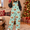 Custom Dog Face Photo Overall Jumpsuit Christmas Gift For Dog Lovers CH07 180788