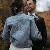 Personalized Name & Date Bridal Jean Jacket with Pearls - Wedding Gift HO82 904108