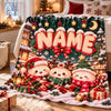 Custom Name Christmas Squishy Dumpling Blanket for Kids, Dumpling Lover Gift HO82 904240