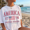 Retro America 4th Of July Shirt Preppy Fourth of July Patriotic Comfort Shirt HO82 902534
