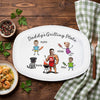 Personalized Funny Dad Grilling Plate Grilling Platter, Personalized BBQ Tray - BBQ Gift For Dad, Father's Day Gifts HO82 902568