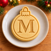 Custom Name Christmas Bauble Cookie Stamp TH10 171499