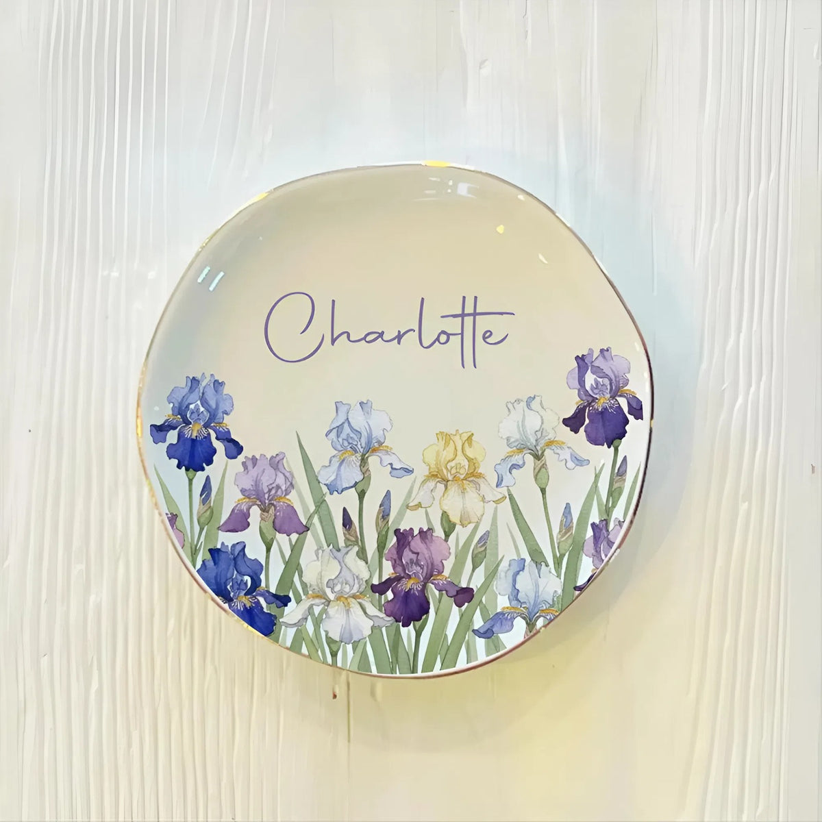 Personalized Watercolor Birth Month Flower Ring Trinket Dish Mother's Day, Birthday, Wedding Bridesmaid Gift HA75 921086