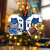 Custom Name Football American Christmas Personalized Acrylic Ornament HA75 897664