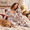 Custom Photo With Dog Cat Paw Women's Sleepwear HO82 903814