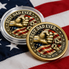Custom Best Dad Ever Fist Bumps With Kids' Names Coin - Fathers Day Gift, Veteran Grandpa, Papa Gift HO82 902404