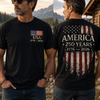 America USA Flag 250 Years Back & Front Shirt Semiquincentennial Gift CH07 911706
