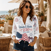 Patriotic 250th Anniversary United State Blouse Shirt, Eagle Flag Fireworks 4th Of July Top CH07 911894