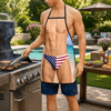 Personalized Fun Sexy US Flag Bikini BBQ Apron Party Novelty Costume Apron HO82 903098
