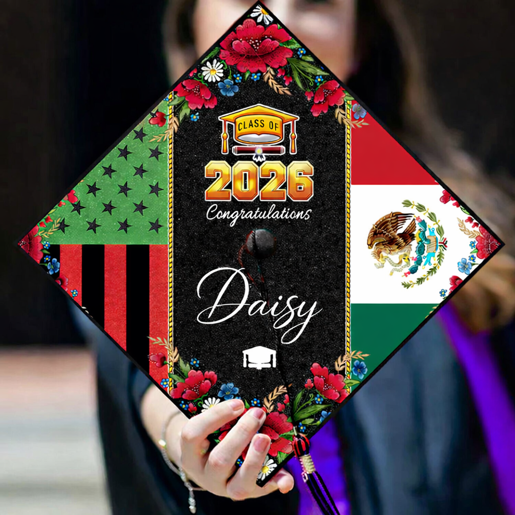 Country Flag Class of 2026 Graduation Cap Topper TH10 898967