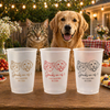 Custom Pet Portrait Wedding Drink Cups Funny Wedding Party Decor Newlywed Gift CH07 911306