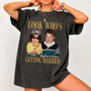 Look Who’s Getting Married Custom Groom & Bride Photo Name Comfort Shirt Personalized Funny Wedding Shirt CH07 180218