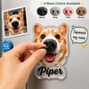 Custom Dog Nose Squishy Fridge Magnet Sticker – Personalized Pet Nose Squeeze Toy with Custom Face & Name CH07 911832