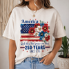 USA 250 Years Anniversary Flag Floral Comfort Shirt Celebrate 250th Anniversary Patriot Gift CH07 911716