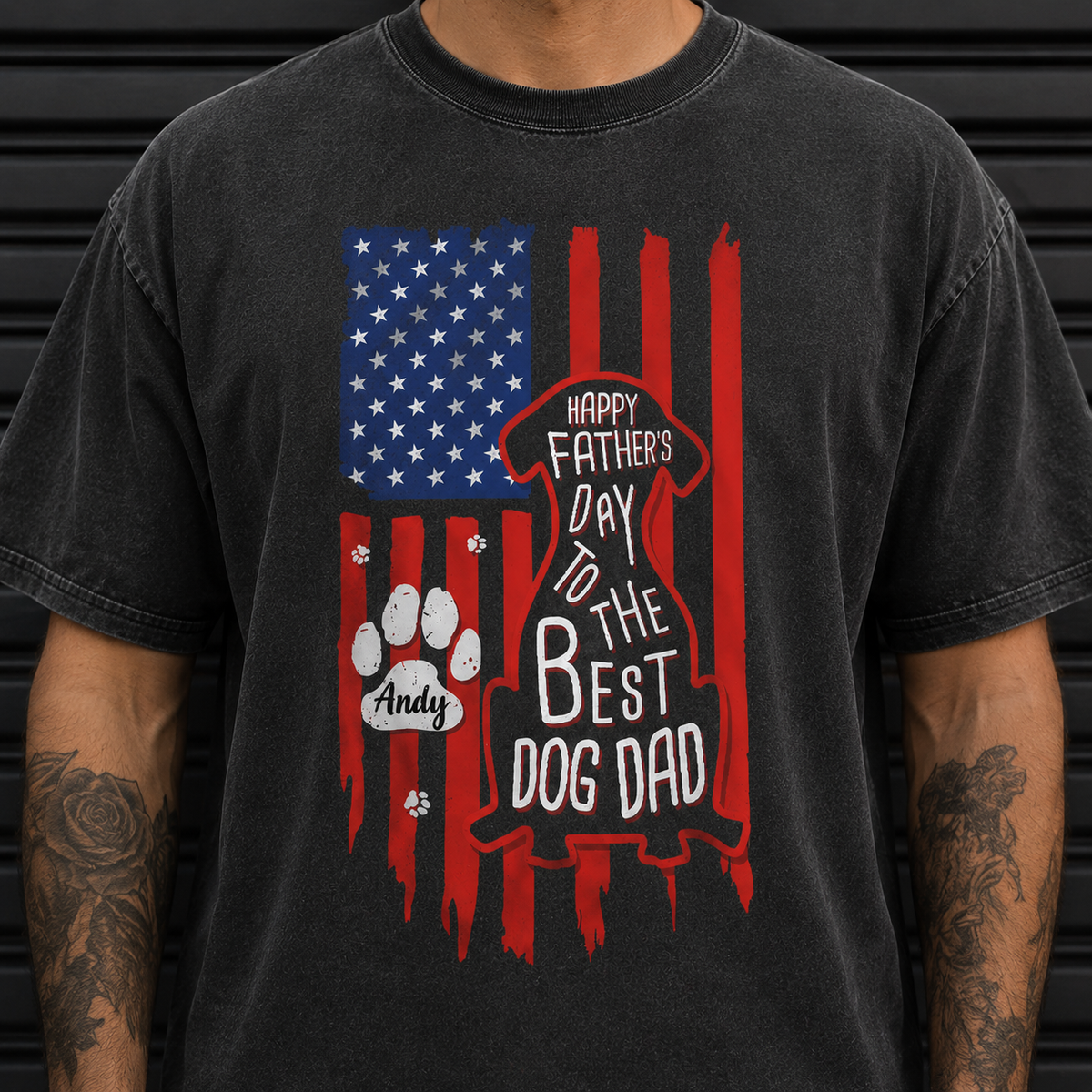 Happy Father's Day To Best Dog Dad Flag Comfort Shirt CH07 911776