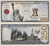 Pack of 20 – USA 250th Anniversary Semiquincentennial Commemorative Bills American Freedom Money Funny 4th of July Gift CH07 911828