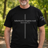 Fatherhood Is Kingdom Work Personalized Sleeve Print Shirt, Custom Dad Shirt with Kids Names CH07 911492