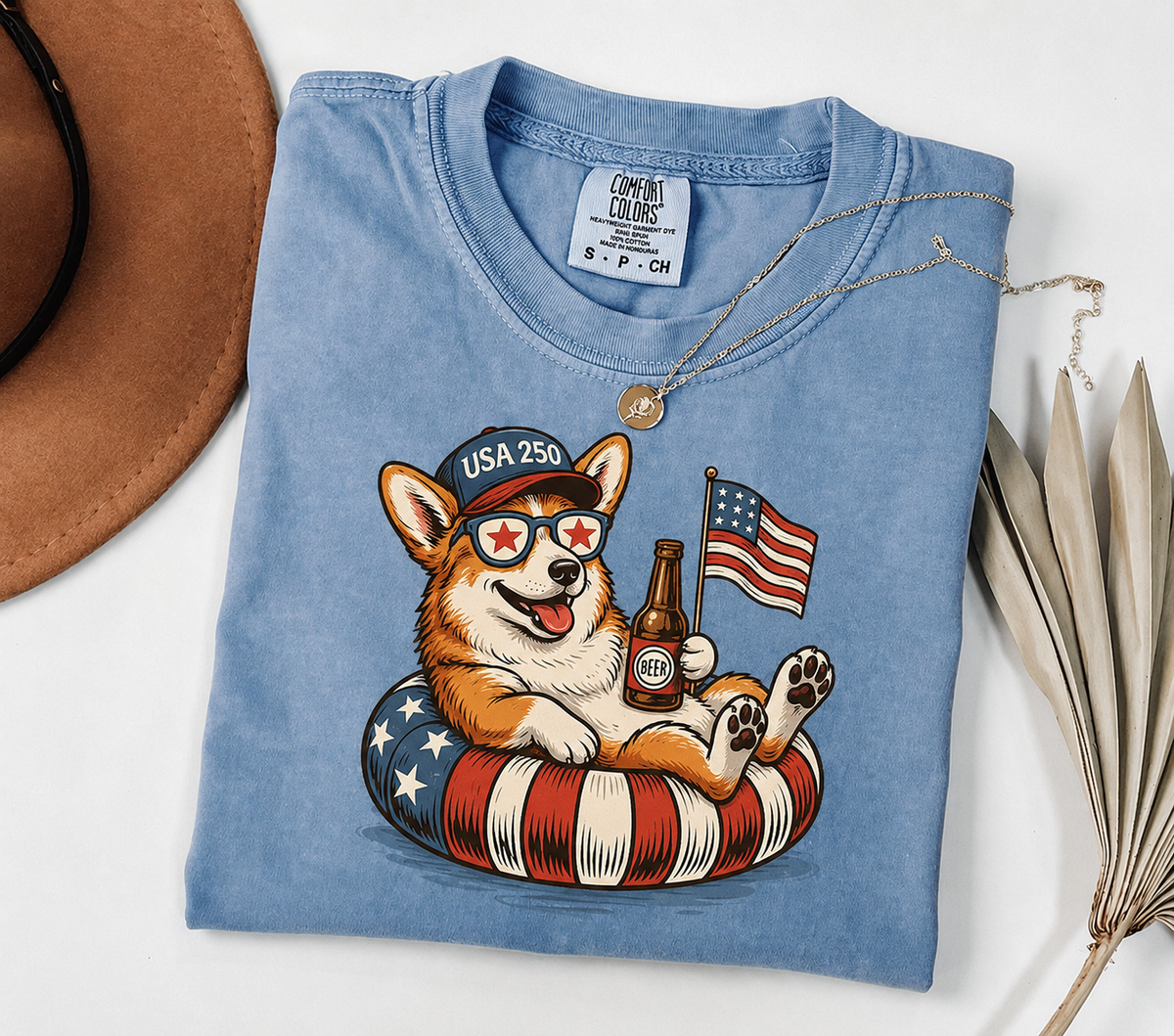 Custom Liberty 250th Cute Dog Patriotic Comfort Color Shirt My Dog Celebrate 250 Years of Freedom Tee CH07 911622