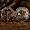 U.S. Veteran Commemorative Coin 250 Years Freedom Eagle Battlefield Cross Coin CH07 911632