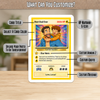 Custom Father's Day Photo Card Best Dad Ever PKM Trainer Card Father's Day Gift CH07 911620