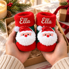 Custom Name Embroidered Baby Christmas Socks, Baby’s First Christmas Socks, Newborn Christmas Gift CH07 180706