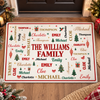 Custom Family Member Name Christmas Welcome Doormat Home Decor CH07 180818