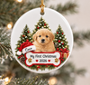 Custom Pet Photo My First Christmas Ceramic Ornament CH07 181062