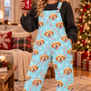 Custom Photo With Christmas Pattern - Personalized Overall Jumpsuit Gift For Dog Lovers CH07 180816