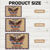 Personalized Family Name 250th Anniversary USA Patriotic Faux Pattern Doormat - 2D Printed Not Embroidered Patriotic America Decor HO82 901578