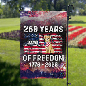 Custom Dog America 250 of Freedom Garden Flag For Dog Lovers LM32 895321