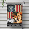 Custom Name God Bless American - One Nation Under God Garden Flag LM32 897223