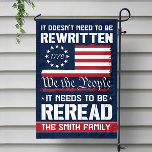 Custom Name 250 Years of American Flag We The People Patriotic Garden Flag Gift for Family HO82 894794