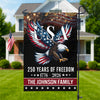 Custom Family Name 250 Years Of Freedom Patriotic Eagle Garden Flag HO82 901166