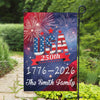 USA 250th Years Anniversary 1776 America 2026 USA July 4th Personalized Garden Flag HA75 897902