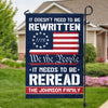 Custom Name 250 Years of American Flag We The People Patriotic Garden Flag Gift for Family HO82 894794