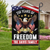Custom Family Name 250 Years America Freedom With Eagles Garden Flag LM32 895209