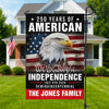 Custom Family Name America 250th Anniversary We The People Eagle Garden Flag CH07 896880