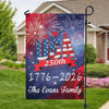 USA 250th Years Anniversary 1776 America 2026 USA July 4th Personalized Garden Flag HA75 897902