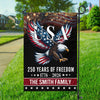 Custom Family Name 250 Years Of Freedom Patriotic Eagle Garden Flag HO82 901166