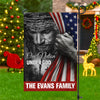 Personalized One Nation Under God Flag - American Christian Jesus Garden Flag HA75 897442