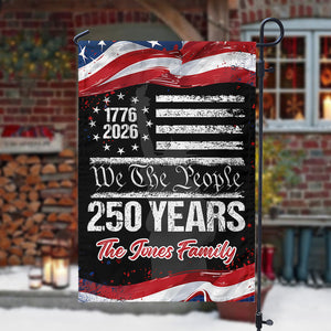 Custom 250 Years USA 250th Birthday 1776-2026 Eagle Garden Flag Gift for Family HO82 894618