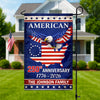 Custom Family Name American 250Th Anniversary Eagle Flag Garden Flag TH10 898697