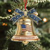 USA 250th Anniversary Bell Acrylic Ornament American Independence Christmas Gift CH07 899212