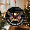250 Years of Freedom Acrylic Ornament 250th Anniversary USA 1776-2026 Ornament CH07 899210