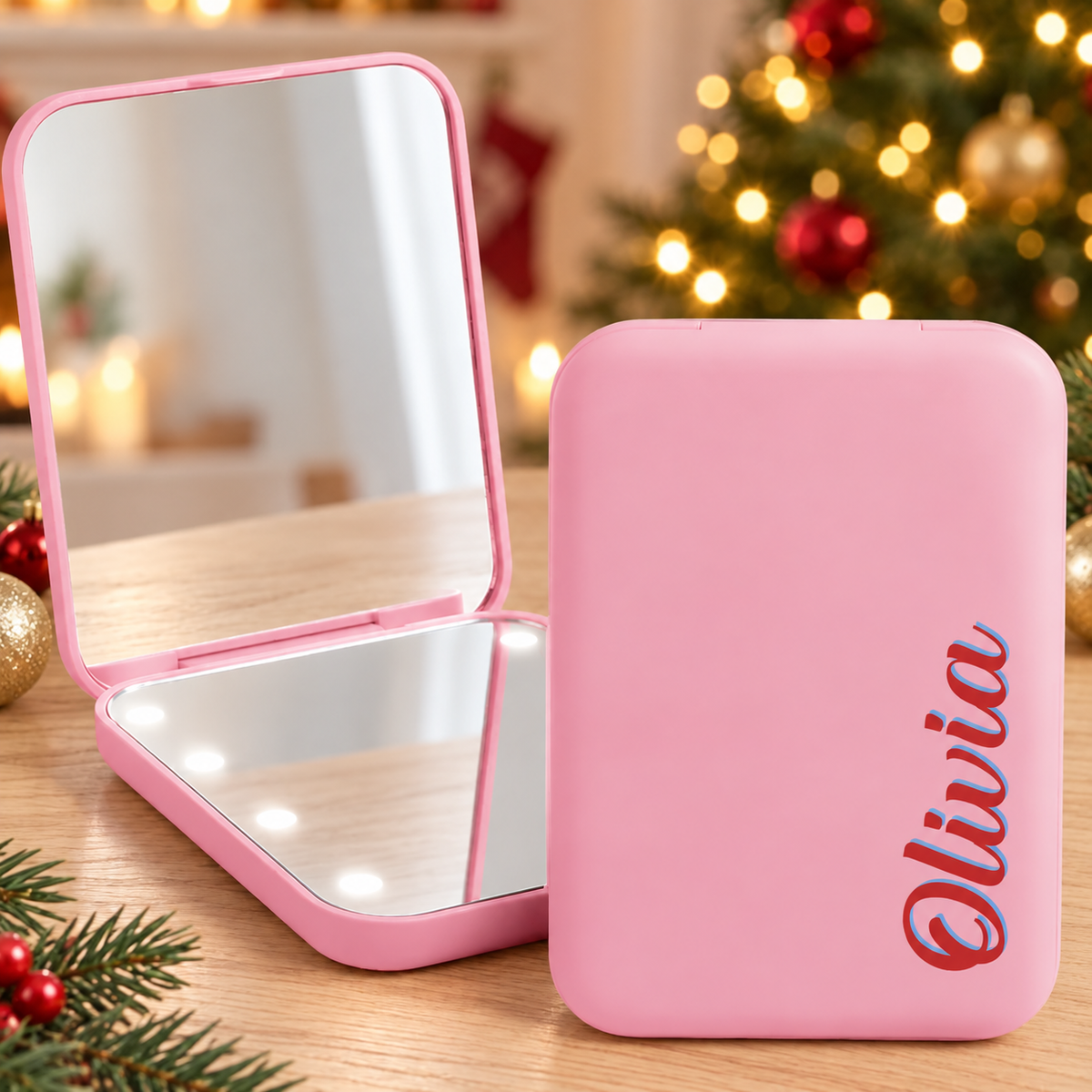Personalized Custom Colorful Name Birthday Gift, Christmas Gift For Her Mirror TH10 171619