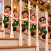 Personalized Funny Face & Fake Body Christmas Elf Mini Me Doll β Custom Photo Poseable Ugly Doll CH07 180914