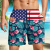 Custom Funny Patriotic Men Beach Short Gifts For Husband, Son, Friends HA75 921930