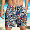 Custom Cat Photo Hawaii In The Air Family Man's Beach Short HO82 894272